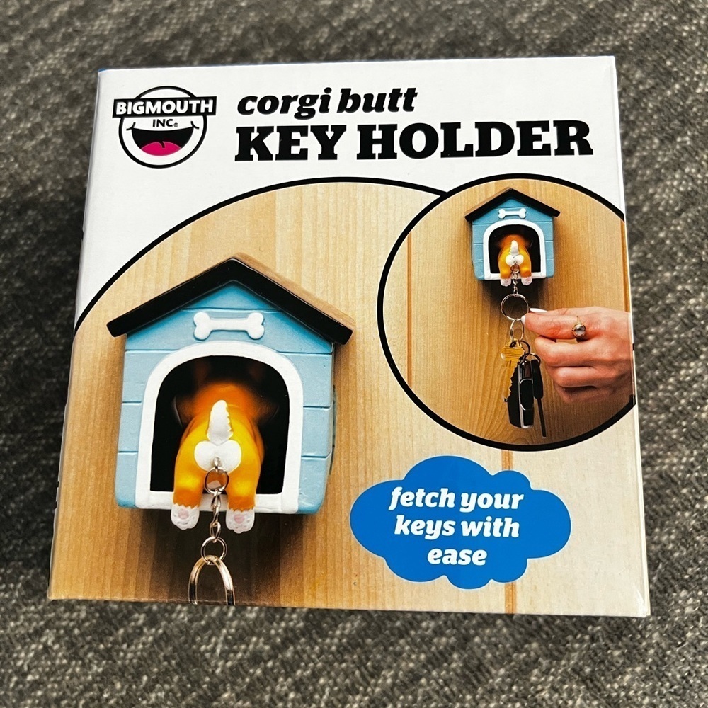 NWT Corgi Butt & Dog House Key Holder Big Mouth Inc.